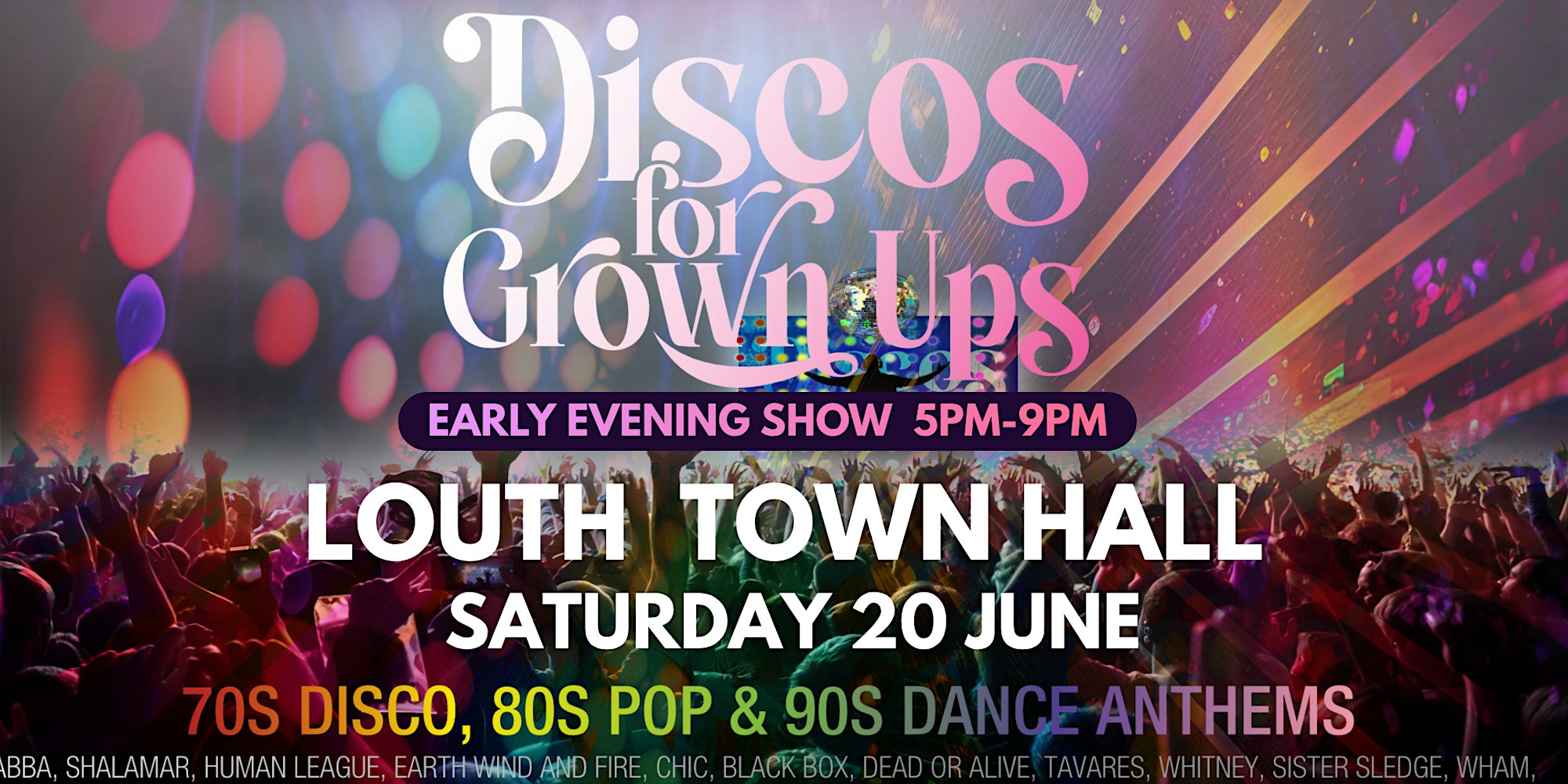 Discos for Grown Ups Early Evening Show